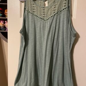 Women's Lace Detail Sleeveless Top